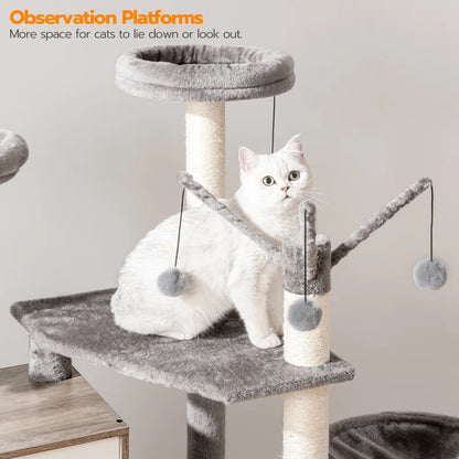 Burslem 52'' Cat Tree with Litter Box Enclosure